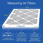 Nordic Pure 24x30x1 Furnace Air Filters MERV 10 Pleated Plus Carbon 3 Pack - Image 2