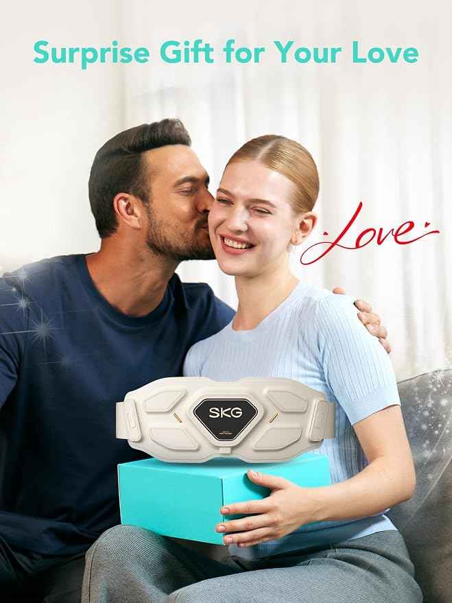 SKG Lower Back Massager for Pain Relief Deep Tissue Christmas Gifts for Men