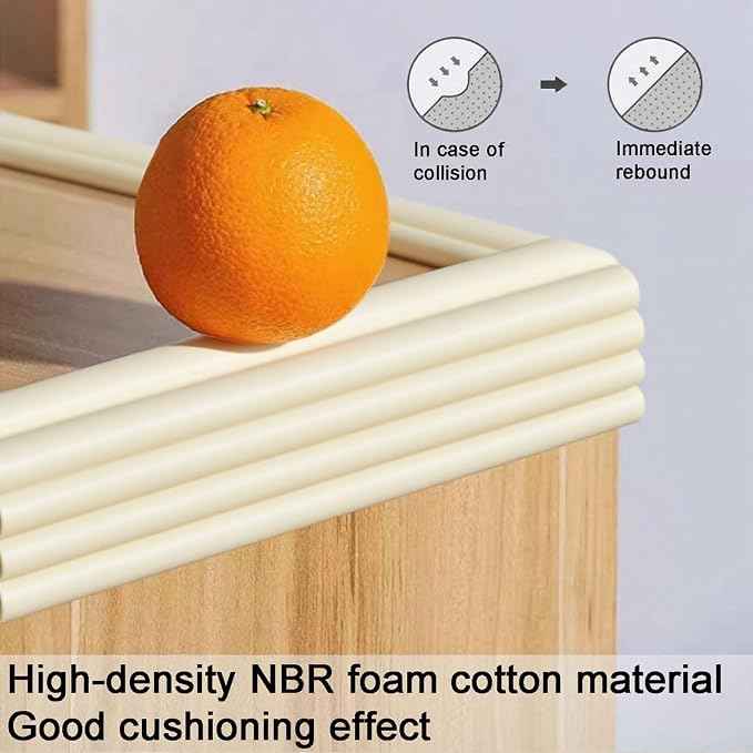 Proof Edge Corner Protector, Soft NBR Rubber Foam Adhesive Cushion, Fireplace