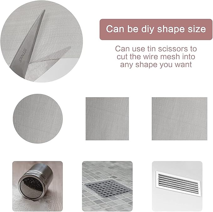 Stainless Steel Woven Wire Mesh Stainless Steel Wire Mesh 100 Fine Screen - Image 6
