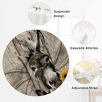 Funny Farm Animals Bedroom Curtains 63 Inch Length, Window Curtains Tab Top - Image 6