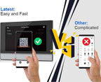 7-Inch Touchscreen Video Doorbell & Indoor Display Set. Wired via 4-Core Cable