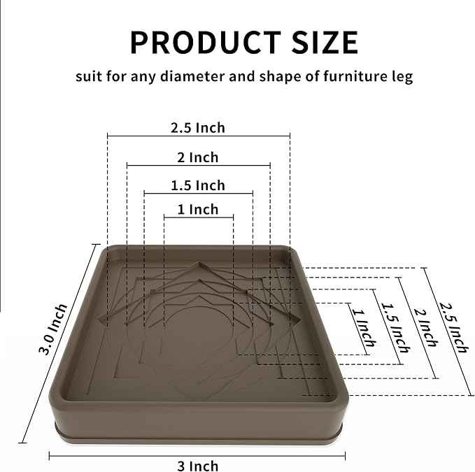 Furniture Coasters, Rubber Furniture Feet