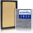 Cabin & Engine Air Filter Kit for 2012-2017 Camry 2.5L by E-LONGWELL