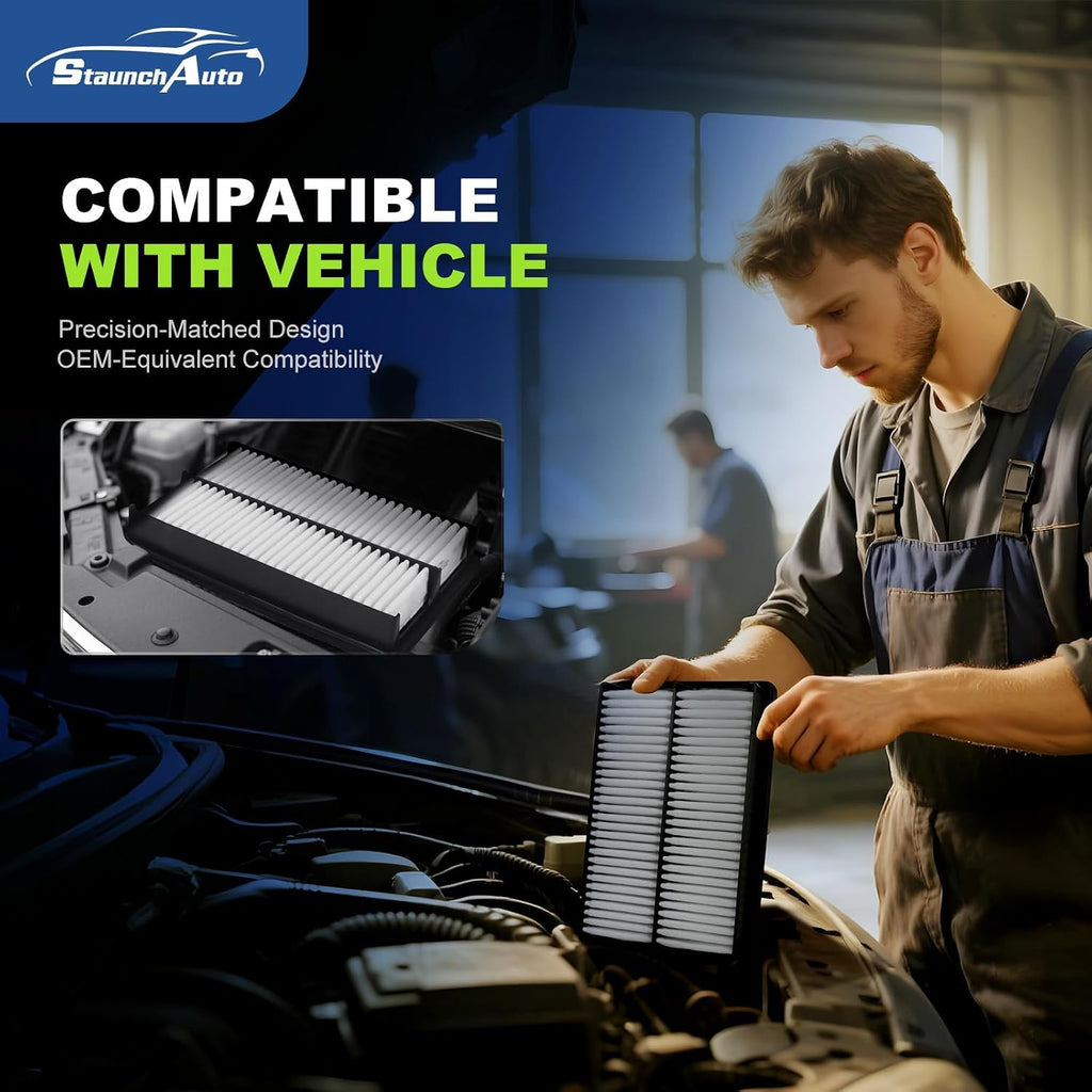 Engine & Cabin Air Filter Combo for Mazda 3 2.0L/2.5L 2014-2018