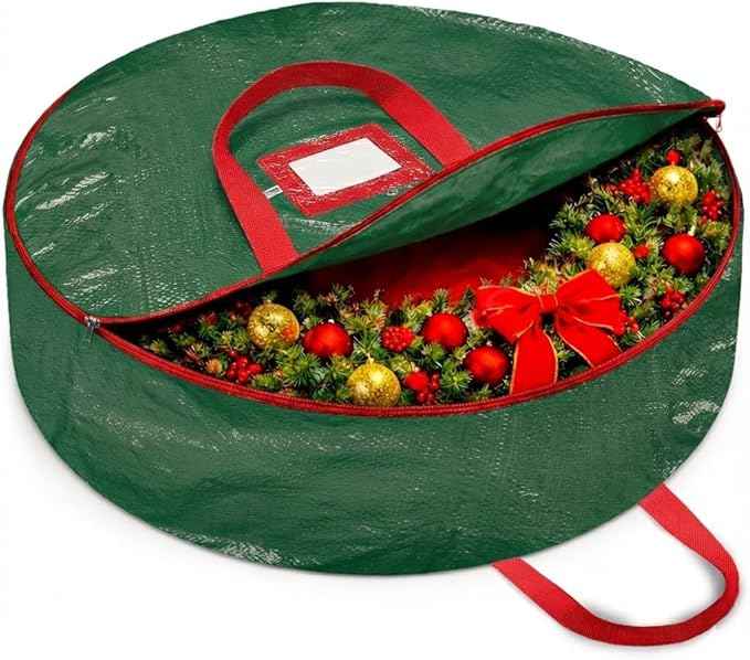ZOBER Christmas Wreath Storage Container 30 Inch
