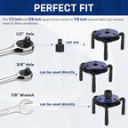 WORKPRO Magnetic Adjustable Oil Filter Wrench, Universal 3-Jaw Removal Tool - Image 6