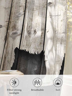 Sheer Curtains 72 Inches Long, Vintage White Brown Bear Semi Sheer Curtains - Image 6