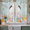 Easter Bunny Window Curtains 63 Inch Long 2 Panel Set, Rod Pocket Bedroom by Unknown