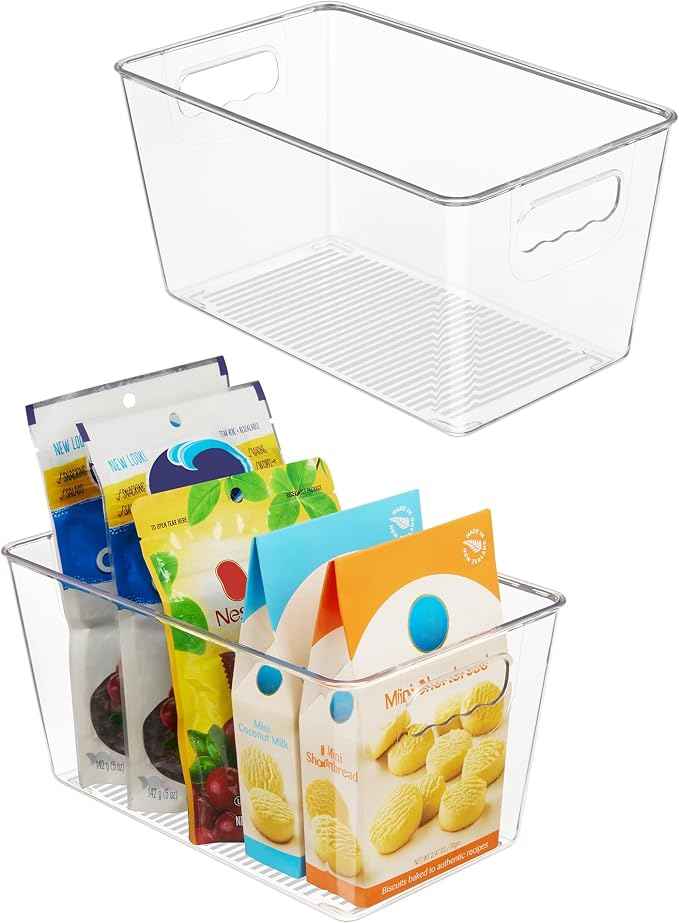 Vtopmart Clear Plastic Storage Bins, Countertops, Freezer Organization and