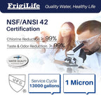 1 Micron 10" x 2.5" Whole House CTO Carbon Sedimen Water Filter Compatible - Image 2
