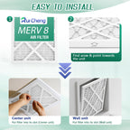 6 Pack Updated 6x6x1 Air Filter, pertain Merv 8