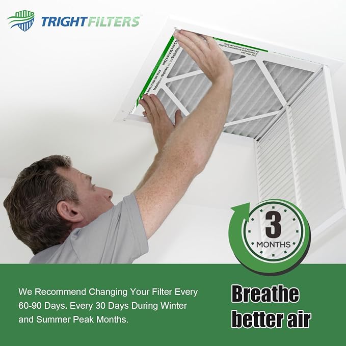 12x24x1 Air Filter 4 Pack, MERV 8 Pleated Dust Defense Air Filters Replacement - Image 6