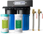 iSpring WGB21B-KS+AHPF12MNPT16X2 2-Stage Whole House Water Filtration System w/ by iSpring