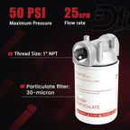 High Flow Fuel Filter, 1” NPT 30 Micronn Spin-on Cartridge Style Compatible - Image 4