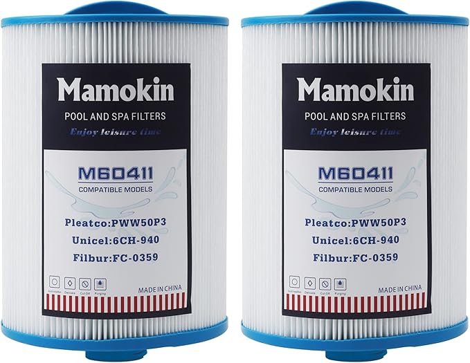 PWW50 Spa Filter, Replaces 6CH-940，Filbur FC-0359, Waterway Front Access Skimmer by Mamokin