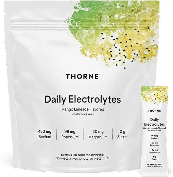 THORNE - Daily Electrolytes - Zero Sugar & Low-Calorie Electrolyte Powder Drink