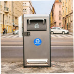 NUOBESTY 8pcs Recycle Sticker for Trash Can Waste Sorting Decals PVC Material - Image 8