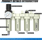 1/2" NPT Heavy Duty Industrial Grade 4 Stage Air Drying System, Auto Drain - Image 4