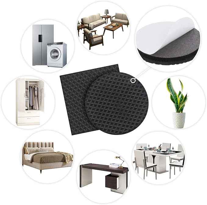 Yelanon Non Slip Furniture Pads -48 pcs" Furniture Grippers, Non Skid