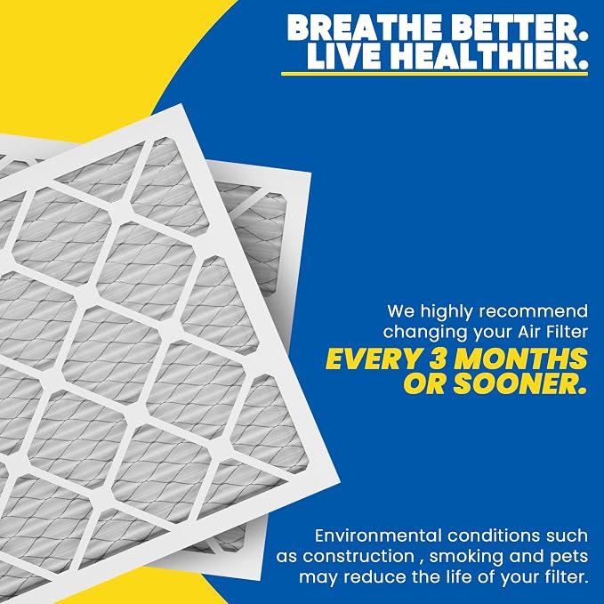 Maycold MERV 8 12x24x1 Furnace Air Filters, Pleated HVAC AC Filters – Actual - Image 6