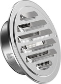 Stainless Steel Soffit Vents 4 Inch, HG Power Round Vent Cover by HGPOWER