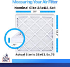 Filter King 38x63.5x1 Air Filter | 4-PACK | MERV 8 HVAC Pleated A/C Furnace - Image 2