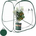 Plant Mini Greenhouse Pop Up Greenhouse Covers, Transparent Freeze Protection by Hkvoxim