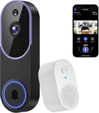 1080P Wireless Video Doorbell Camera, Smart Outdoor Surveillance Cam, FHD Live