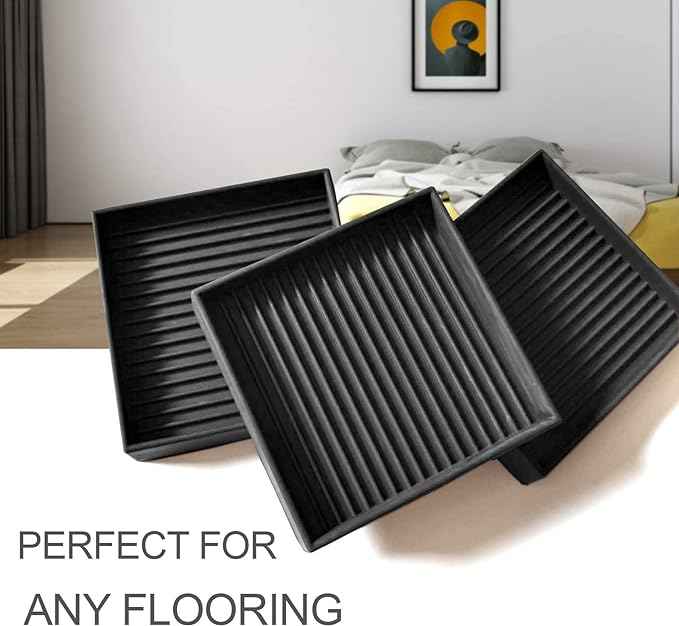 Yelanon Furniture Coasters, Rubber Furniture Feet, Anti Slide Floor Protector