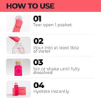 Instant Hydration Electrolytes Powder Packets