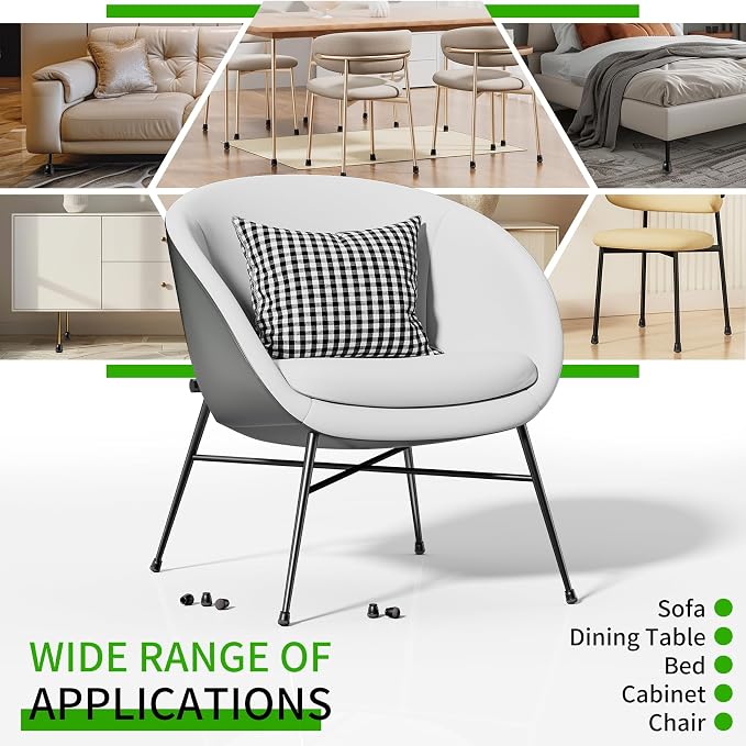 24 Pcs Extra Small Chair Leg Floor Protectors, Silicone Chair Leg Protectors - Image 8