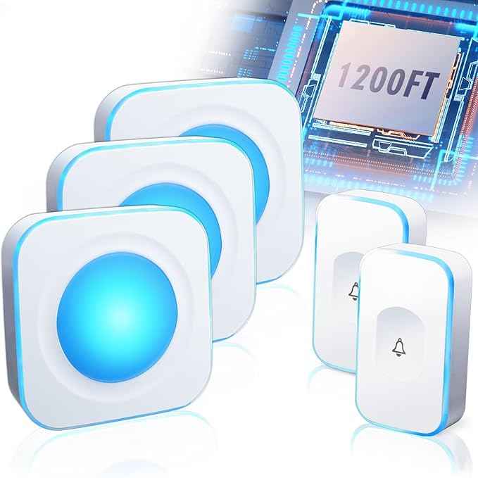 Wireless Doorbells for Home Flashing Light Doorbell