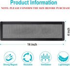 Magnetic Floor Register Vent Covers, 4 x 14 Inch Air Vent Filter Mesh, Sticky - Image 2