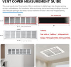 30x14 Return Air Grille, Air Return Vent Cover, Flat Vent Cover, Rejillas De - Image 4