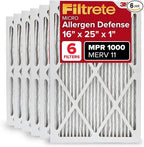 Filtrete 16x25x1 AC Furnace Air Filter, MERV 11, MPR 1000, Micro Allergen by Filtrete