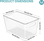 Vtopmart Clear Plastic Storage Bins, Countertops, Freezer Organization