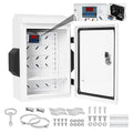Outdoor Electrical Box with Key Lock, Aluminum Alloy Back Beam with M10 Sliding by Exqutoo