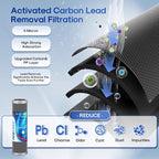 ICEPURE 2.5" x 10" Whole House Water Filter Combo Kit, KDF Filter Cartridge and - Image 4