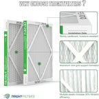 14x14x1 Air Filter 6 Pack, Durable MERV 8 Pleated Home HVAC AC Furnace Filters - Image 3