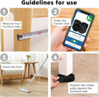 1.5" x 1.5" Rubber Furniture Pads Non Slips - Image 8