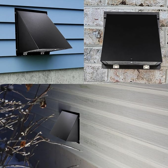 12 Inch Wall Vent Hood Exhaust Vent Cap Dryer Vent Cover, Exterior Hooded Wall - Image 8