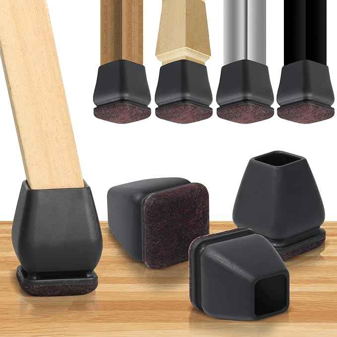 16PCS Extra Small Chair Leg Floor Protectors, Chair Leg Protector