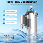 #2 304 Stainless Steel Bag Filter Housing w/Mesh, 150 PSI High Pressure Bag - Image 4