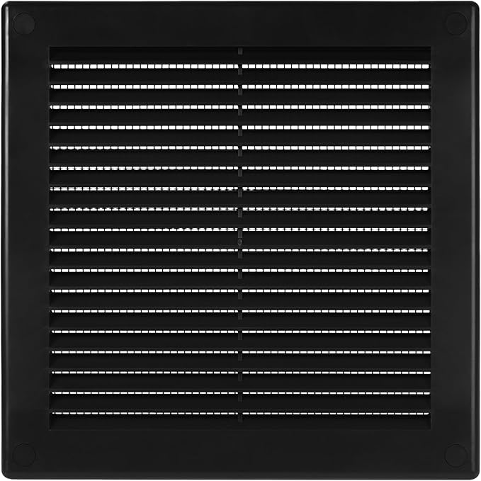 Vent Systems 6" x 6" Black Plastic Soffit Vent Cover by VentSystems