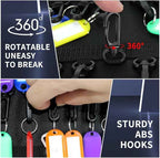 Portable Zippered Key Case, Organizer Waterproof Key Binder