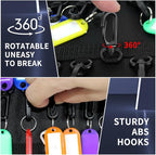 Portable Zippered Key Case, Organizer Waterproof Key Binder - Image 4