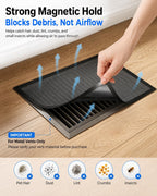 4 Pack Magnetic Mesh Vent Covers, 15.7 x 11.8 Inch Cut to Fit