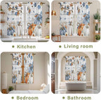 Thanksgiving Pumpkin Window Curtains 63 Inch Long 2 Panel Set, Rod Pocket - Image 8