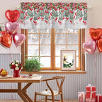 Poinsettia Berry Valance Curtains - Image 7